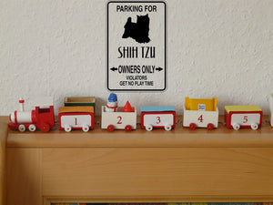 Parking for Shih Tzu Owners Only Sign Vinyl Wall Decal - Fusion Decals