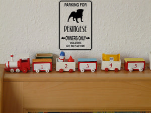 Parking for Pekingese Owners Only Sign Vinyl Wall Decal - Fusion Decals