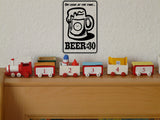 Oh look at the time Beer : 30 Sign Vinyl Wall Decal - Fusion Decals