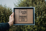 Chocolate Addict Parking Only Sign Vinyl Wall Decal - Fusion Decals
