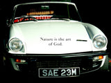 Nature is the art of God. Style 18 Vinyl Wall Car Window Decal - Fusion Decals