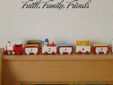 Faith, Family, Friends Style 07 Vinyl Wall Car Window Decal - Fusion Decals