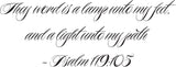 Trust in the Lord with all thine heart - Proverbs 3:5 Style 03 Vinyl Wall Car Window Decal - Fusion Decals