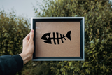HALLOWEEN FISH SKELETON 01 Vinyl Wall Car Window Decal - Fusion Decals