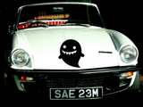  HALLOWEEN GOOFY GHOST 01 Vinyl Wall Car Window Decal - Fusion Decals