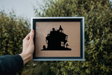  HALLOWEEN HAUNTED HOUSE 01 Vinyl Wall Car Window Decal - Fusion Decals