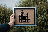  HALLOWEEN HAUNTED HOUSE 02 Vinyl Wall Car Window Decal - Fusion Decals