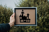 HALLOWEEN SILHOUETTES CASTLE 03 Vinyl Wall Car Window Decal - Fusion Decals