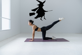 HALLOWEEN SILHOUETTES WITCH ON BROOMSTICK 03 Vinyl Wall Car Window Decal - Fusion Decals
