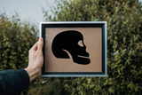  HALLOWEEN SKULL PROFILE 01 Vinyl Wall Car Window Decal - Fusion Decals