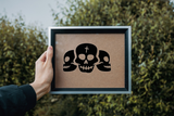  HALLOWEEN SKULL TRIO 01 Vinyl Wall Car Window Decal - Fusion Decals