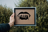  HALLOWEEN VAMPIRE FANGS 01 Vinyl Wall Car Window Decal - Fusion Decals