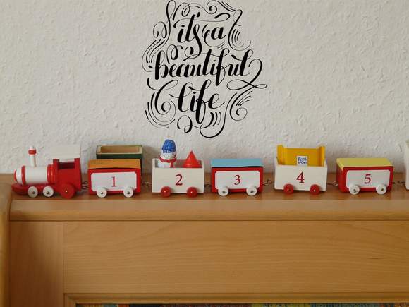 it's a beautiful life Vinyl Wall Car Window Decal - Fusion Decals