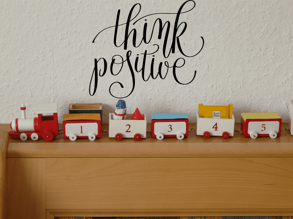 Think positive Vinyl Wall Car Window Decal - Fusion Decals