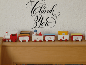 Thank You Vinyl Wall Car Window Decal - Fusion Decals