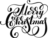 Merry Christmas Vinyl Wall Car Window Decal - Fusion Decals