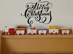 Merry Christmas Vinyl Wall Car Window Decal - Fusion Decals