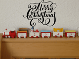 Merry Christmas Vinyl Wall Car Window Decal - Fusion Decals