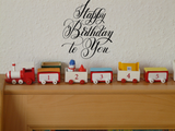 Happy Birthday to You Vinyl Wall Car Window Decal - Fusion Decals