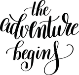 The adventure begins Vinyl Wall Car Window Decal - Fusion Decals
