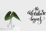 The adventure begins Vinyl Wall Car Window Decal - Fusion Decals