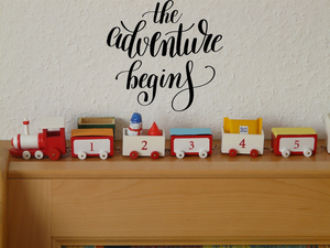 The adventure begins Vinyl Wall Car Window Decal - Fusion Decals