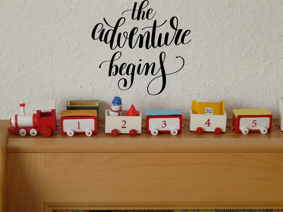 The adventure begins Vinyl Wall Car Window Decal - Fusion Decals