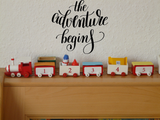 The adventure begins Vinyl Wall Car Window Decal - Fusion Decals