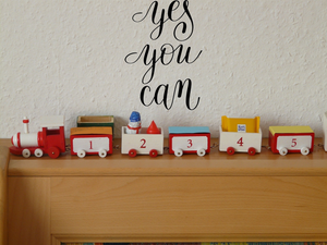 Yes you can Vinyl Wall Car Window Decal - Fusion Decals