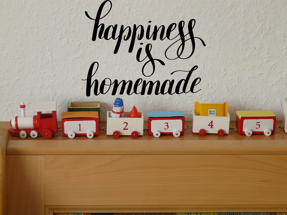 Happiness is homemade Vinyl Wall Car Window Decal - Fusion Decals