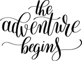 The adventure begins Vinyl Wall Car Window Decal - Fusion Decals
