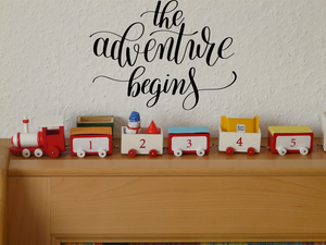 The adventure begins Vinyl Wall Car Window Decal - Fusion Decals