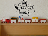 The adventure begins Vinyl Wall Car Window Decal - Fusion Decals
