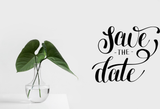 Save THE date Vinyl Wall Car Window Decal - Fusion Decals