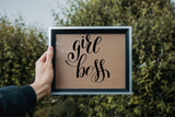 Girl Boss Vinyl Wall Car Window Decal - Fusion Decals