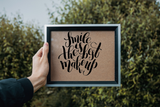 Smile is the best make up Vinyl Wall Car Window Decal - Fusion Decals