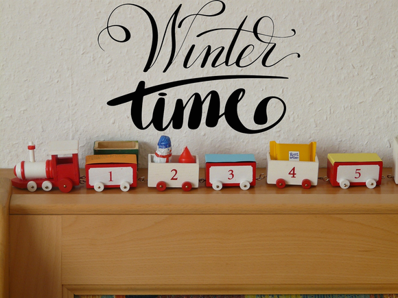 Winter time Vinyl Wall Car Window Decal - Fusion Decals