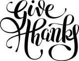 Give thanks Vinyl Wall Car Window Decal - Fusion Decals