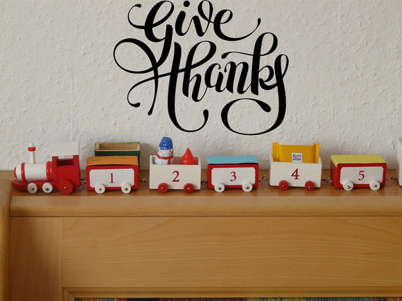 Give thanks Vinyl Wall Car Window Decal - Fusion Decals