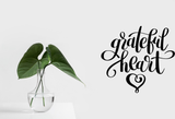Grateful Heart Vinyl Wall Car Window Decal - Fusion Decals