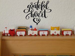 Grateful Heart Vinyl Wall Car Window Decal - Fusion Decals