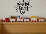 Grateful Heart Vinyl Wall Car Window Decal - Fusion Decals