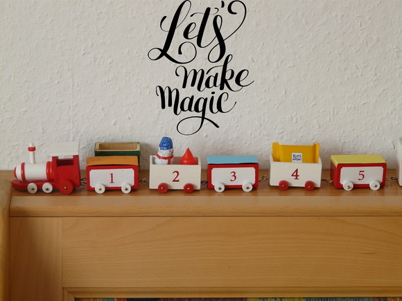 Let's make magic Vinyl Wall Car Window Decal - Fusion Decals