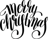 merry christmas Vinyl Wall Car Window Decal - Fusion Decals
