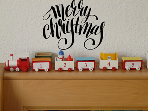 merry christmas Vinyl Wall Car Window Decal - Fusion Decals
