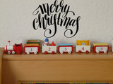 merry christmas Vinyl Wall Car Window Decal - Fusion Decals