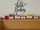 Hello Friday Vinyl Wall Car Window Decal - Fusion Decals