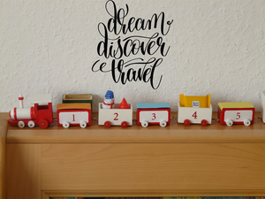 Dream discover travel Vinyl Wall Car Window Decal - Fusion Decals