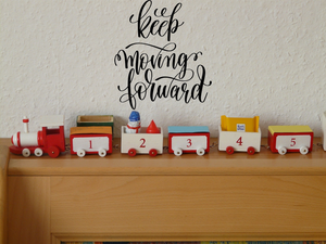 keep moving forward Vinyl Wall Car Window Decal - Fusion Decals