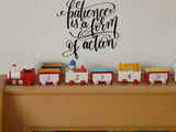 patience is a form of action Vinyl Wall Car Window Decal - Fusion Decals